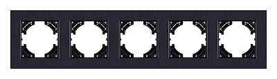 Рамка на 5 постов Kollinger Eleganz Plex EP5BK 400_400_3118696