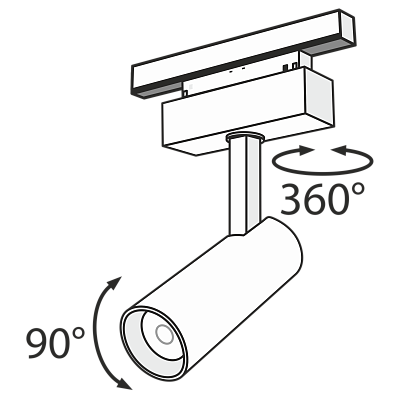 Трековый светильник Technical TR019-2-10W3K-B 400_400_2210990