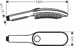 26640700 HG DogShower ручной душ для собак 150,3jet,матовый белый 250_100_1438711