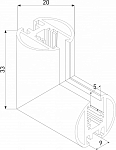 Соединитель угловой внутренний для треков накладных Elektrostandard Mini Magnetic a067579 250_100_2734080