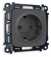 Розетка с заземлением и со шторкой, без рамки Ambrella Volt OMEGA MO907010 500_191_2307461