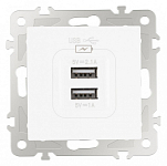 Розетка USB, без рамки Arte Milano am-206 206.46-1.white 250_100_2167511