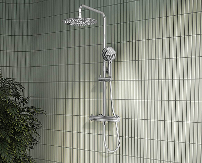 A47201EXP Душевая колонна AquaHeat Bliss 250, цвет хром 400_400_2407548