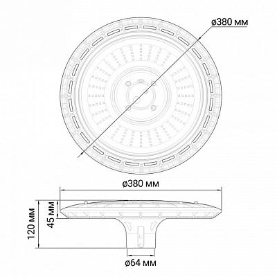 Консольный светильник Jazzway  PGL 04   60w 5000K IP65 BL AC200-240 400_400_2869495