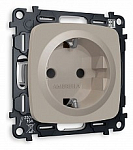 Розетка с заземлением и со шторкой, без рамки Ambrella Volt OMEGA MO367010 250_100_Array