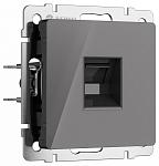 Розетка Ethernet RJ-45 без рамки Werkel графит акрил W1181044 250_100_1882520