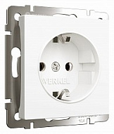 Розетка с заземлением, без рамки Werkel белый матовый W1171061 500_191_2296943