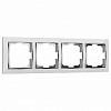 Рамка на 4 поста Werkel Snabb (белый/хром) W0041901 100_100_2296786
