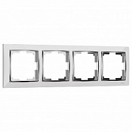 Рамка на 4 поста Werkel Snabb (белый/хром) W0041901 500_191_2296786