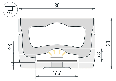 Профиль накладной гибкий Arlight WPH-FLEX 062838 400_400_3100081