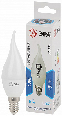 Лампа светодиодная Эра Стандарт E14 9Вт 4000K LED BXS-9W-840-E14 400_400_2473740