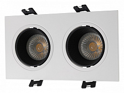 Встраиваемый светильник Denkirs Rodvig DK3072-WH+BK 500_191_2434935