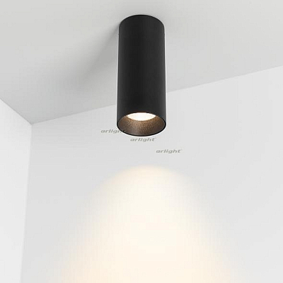 Накладной светильник Arlight SP-POLO-SURFACE-R65-8W Warm3000 (BK-BK, 40 deg) 027506 400_400_2710317