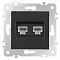 Розетка Ethernet RJ-45 без рамки Arte Milano am-203 203.45-2.black