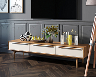 Консоль под TV "Bruni white" с ящиками арт BR-21WH 250_100_1984048
