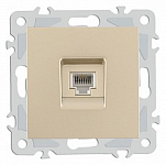 Розетка телефонная RJ-11 без рамки Arte Milano am-206 206.51-1.shampan 250_100_Array