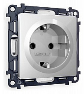 Розетка с заземлением, без рамки Ambrella Volt ALFA MA406010 500_191_2306931