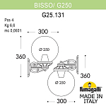 Светильник на штанге Fumagalli Globe 250 G25.131.000.WXE27 250_100_3099482