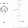 E99898RU-CP AWAKEN душевой гарнитур Geometric 60 см 100_100_2415065