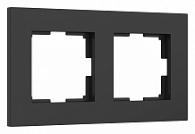 Рамка на 2 поста Werkel Slab (черный софт) W0022908 250_100_2130723