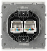 Розетка двойная Ethernet RJ-45 без рамки Эра Arktik 16-3108-01 100_100_3099942