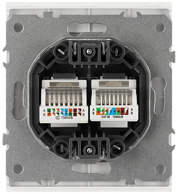 Розетка двойная Ethernet RJ-45 без рамки Эра Arktik 16-3108-01 400_400_3099942