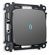 Выключатель одноклавишный с подсветкой без рамки Ambrella Volt OMEGA MO652020 500_191_2307387