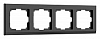 Рамка на 4 поста Werkel Stark (черный) W0041808 100_100_2296502