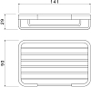 AQ4946MB мыльница решетка, матовый черный 100_100_2413574