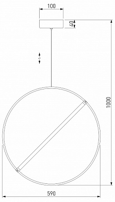 Подвесной светильник Eurosvet Element 90282/1 хром 400_400_1812235