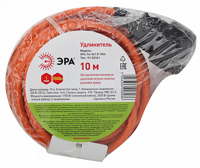 Удлинитель Эра  UPx-1e-3x1.5-10m 400_400_2405026