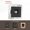 Розетка Ethernet RJ-45 без рамки Arte Milano am-203 203.45-1.black 100_100_2166652