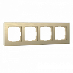 Рамка на 4 поста Werkel Aluminium (шампань) W0041711 250_100_2128315