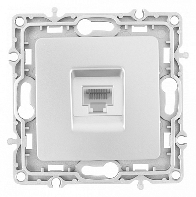Розетка Ethernet RJ-45 без рамки Arte Milano am-217 217.45-1.silver 400_400_2167866