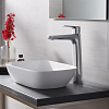 AQ1104CR БЕТТА смеситель для раковины высокий 230, без донного клапана 100_100_2408401