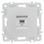 Розетка телефонная RJ-11 без рамки Arte Milano am-206 206.51-1.silver 250_100_2167567