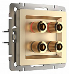 Розетка акустическая без рамки Werkel шампань W1185011 250_100_Array