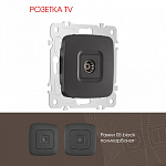 ТВ-розетка без рамки Arte Milano am-205 205.43-1.black 250_100_2167067