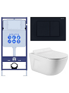 SET AQUATEK ДИВА-012 4в1 (рама AQUATEK Standard INS-0000012+ кркпеж KKI-0000002+клавиша KDI-0000012+унитаз ДИВА AQ2012-00 с тонким сиденьем soft-close 500_191_3226780