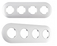 Рамка на 4 поста Arte Milano am-502.08 502.08-4.silver 250_100_Array