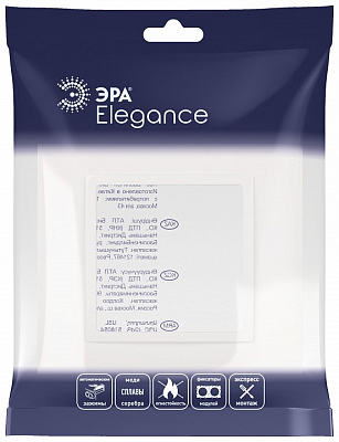 Рамка на 1 пост Эра Эра Elegance 14-5011-01 400_400_2401578