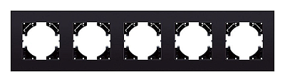 Рамка на 5 постов Kollinger Reflex MG RM5BK 400_400_3118718