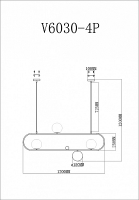 Подвесной светильник Moderli Miya V6030-4P 400_400_1965688