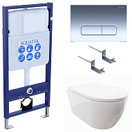 SET AQUATEK ПОЛАРИС (рама AQUATEK Standard INS-0000012+унитаз ПОЛАРИС AQ0700-00 с тонким сиденьем soft-close+ крепеж KKI-0000002 +панель KDI-0000016) 500_191_3226915
