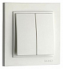 Выключатель двухклавишный Mono Electric Despina 102-010025-102 100_100_2301639