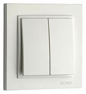 Выключатель двухклавишный Mono Electric Despina 102-010025-102 500_191_2301639