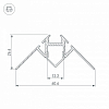 Профиль Arlight ARH-DECORE-S12-INT-2000 ANOD внутренний 023868 100_100_2132665