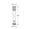 28409002 Rotaflex TwistStop Душевой шланг 1500, хром (замена арт. 28409001) 100_100_1439349