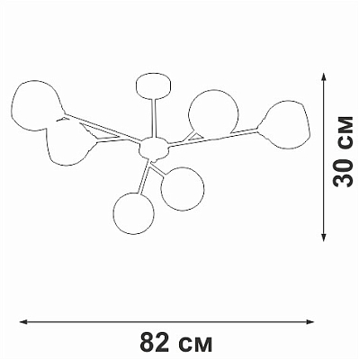 Люстра на штанге Vitaluce V3791 V3791-1/6PL 400_400_1819603