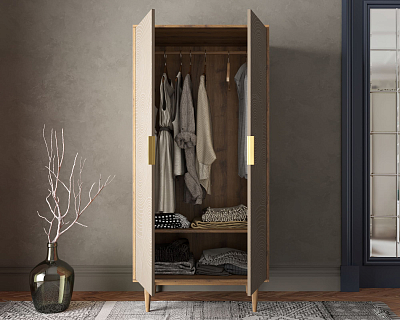 Шкаф малый двухстворчатый "Line" R24/beige 400_400_1930181